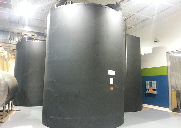 Polyethylene tanks chemical storage